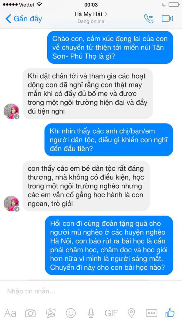 đoạn chat ấn tượng